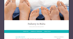 Desktop Screenshot of malta-podiatry.com