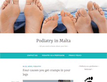 Tablet Screenshot of malta-podiatry.com